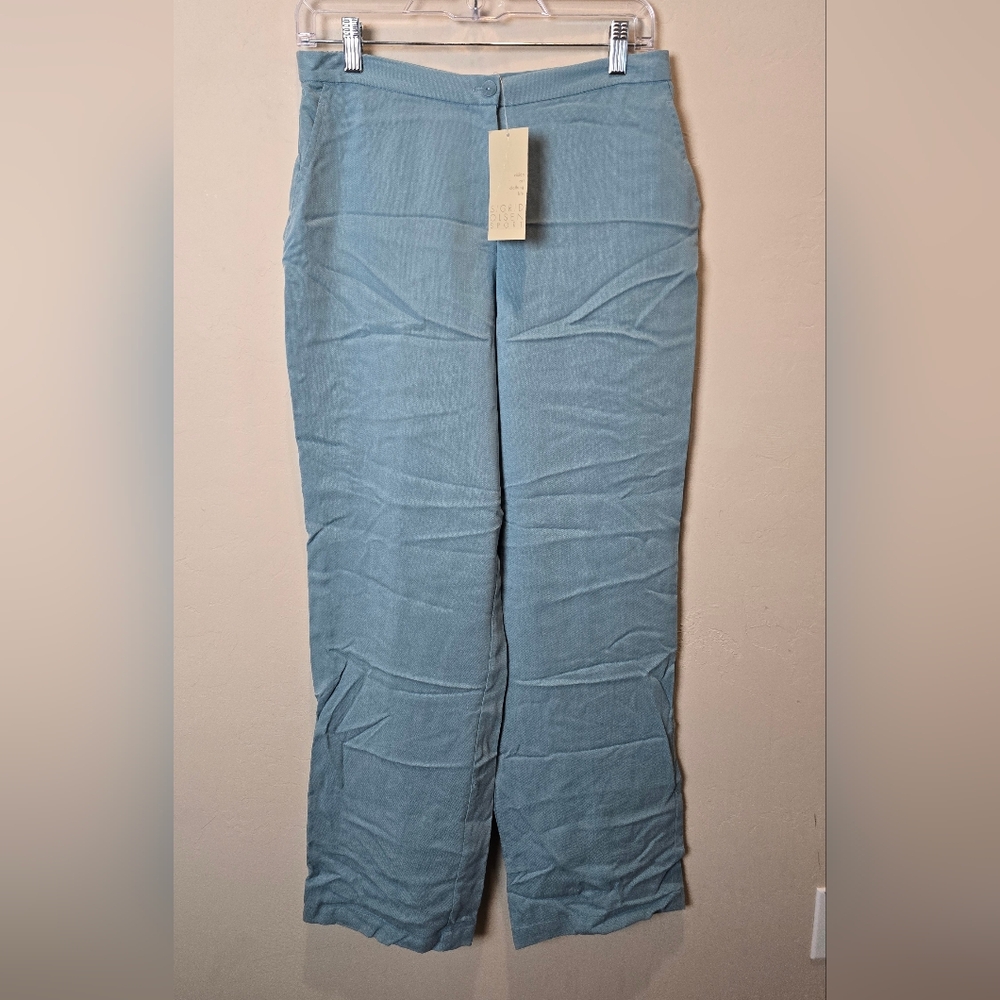 Sigrid Olsen Sport Ocean Aqua Blue Trousers NWT